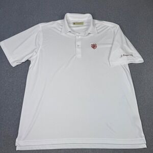 Donald‎ Ross Short Sleeve Golf Polo Shirt Men's Size Large White LOGO